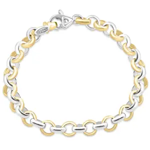 Men's Link 14k Gold (36gram) or Platinum (59gram) 8mm Link Bracelet 9"