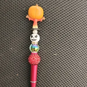 Custom Adorable beaded pen. no charm