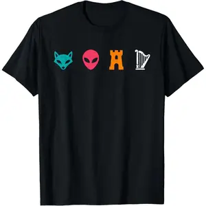 Funny Spurs Fox Alien Castle Harper T-Shirt