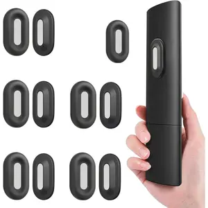 Remote Control Holder Wall Mount, 5 Pack TV Remote Holder Wall Mount,  Remote Organizer  Remote Holder for Bed, TV, Ceiling Fan and Air Conditioner (Black)