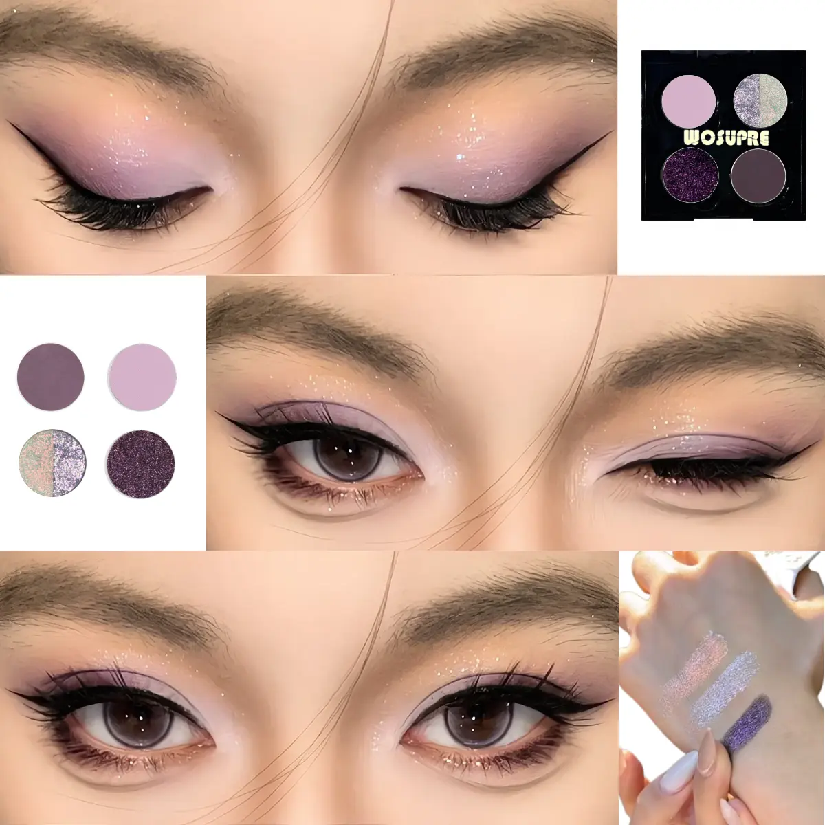 Chameleon Eyeshadow Palette, Purple Dusk Multi-Shade with Brightening Shimmer Finish, Makeup Products for Teens, Students & Date Nights, Multi-Pack