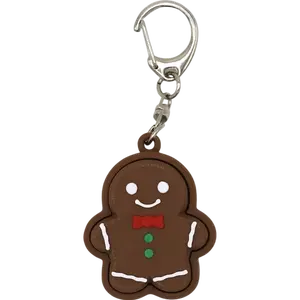 Christmas Gingerbread Man Fidget Clicker: keychain accessory, stress relief, cute must have stocking stuffer Clip