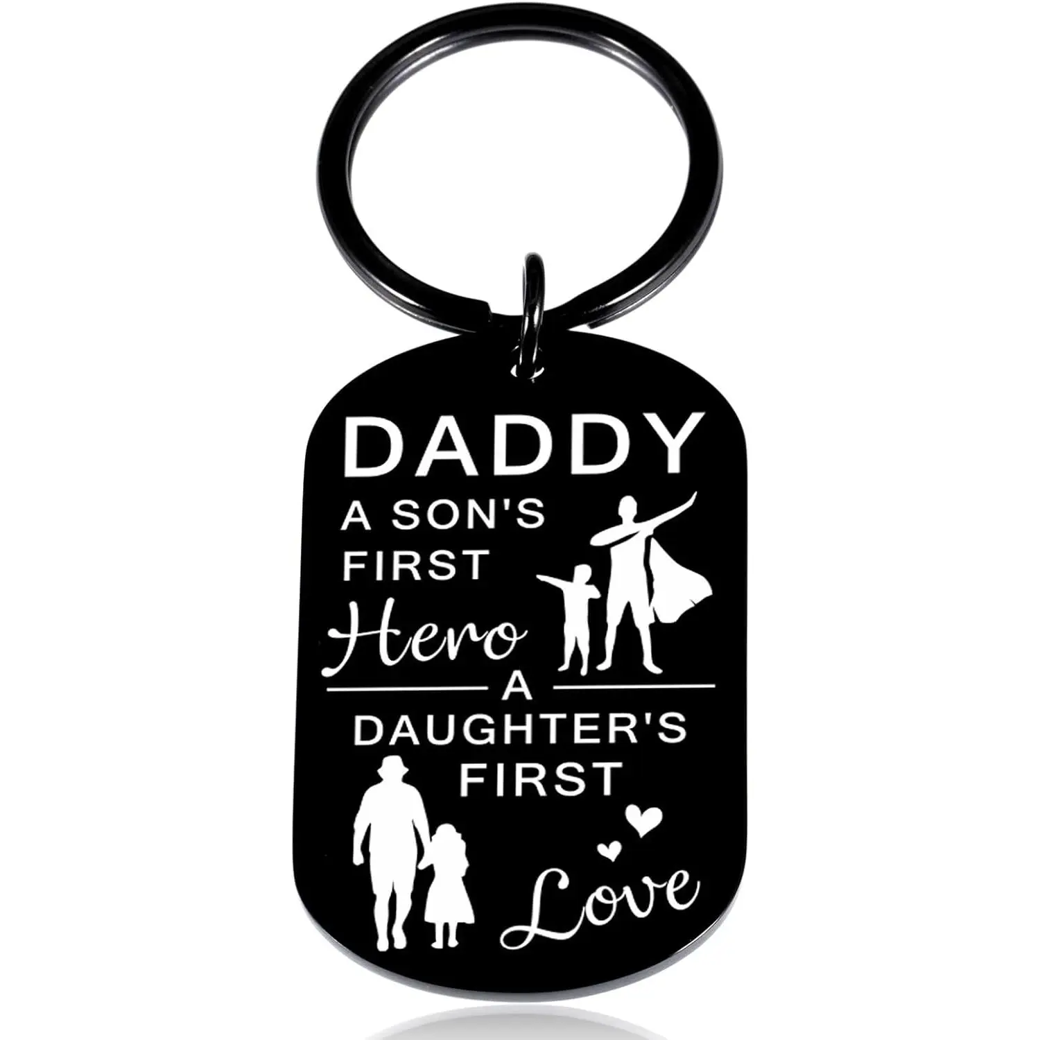 Gifts for Dad Fathers Day Birthday Christmas Keychain Gifts from Son Daughter