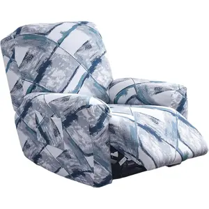 Recliner Slipcovers 4-Pieces Lazyboy Recliner Covers Recliner Couch Covers Recliner Chair Cover Non Slip Reclining Slipcovers with Pockets Furniture Protector for Living Room