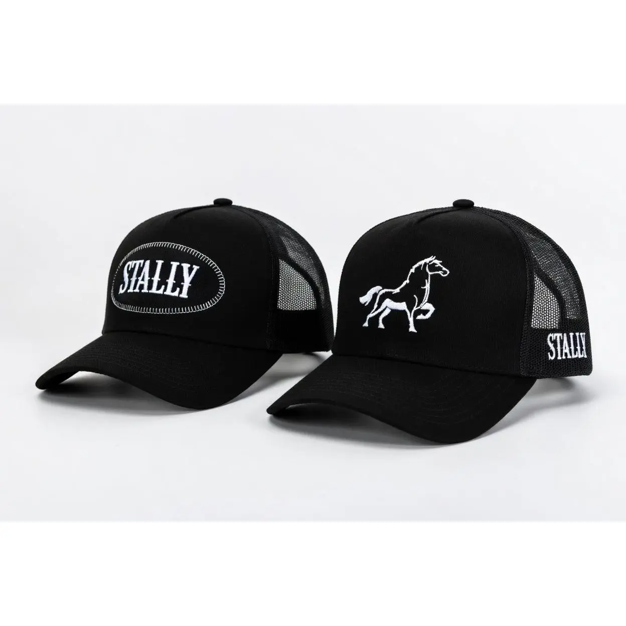 Stally Black Hat Bundle | Western Suede Trucker 2 Pack for Men and Women