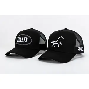 Stally Black Hat Bundle | Western Suede Trucker 2 Pack for Men and Women