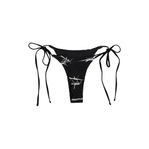 Barbed Wire Bikini Bottom - Drawstring Closure (Bottom Piece Only)