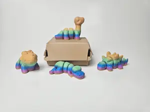Dino's Mini's Nugget Box with High-Quality 3D Printed Figurines for Home Decor