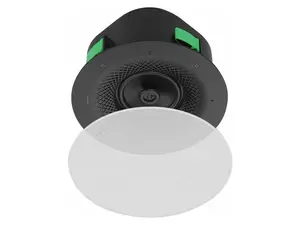 Yealink CS10-D  Dante edition Low-Profile 2-Way Coaxial Ceiling Loudspeaker - White include a black mesh cover