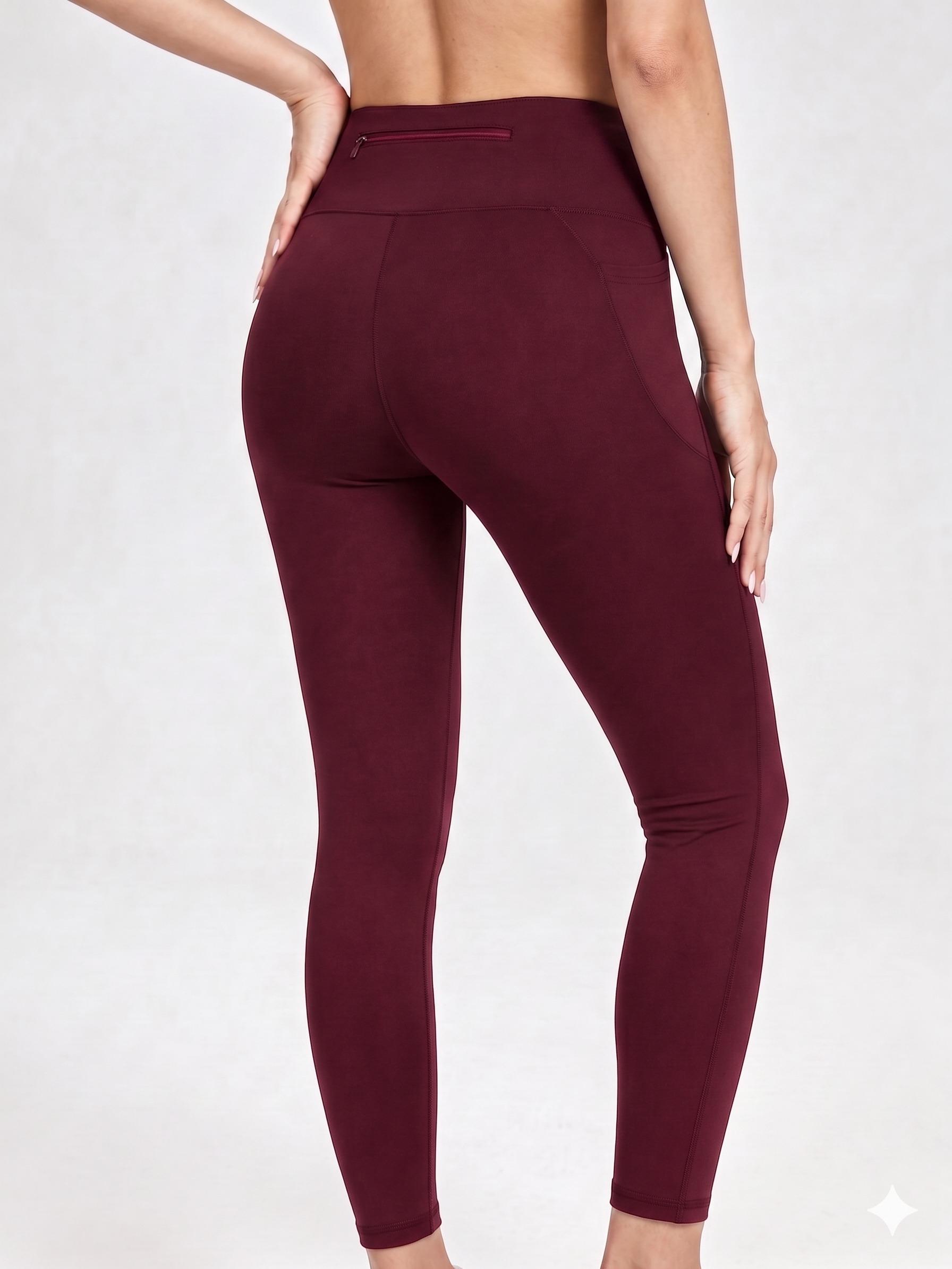Women's 5-Pack High Waist Leggings - High Waist Sportswear, Women's Clothes, Athleisure Wear with Zipper Pockets, Non-See-Through, Quick-Dry, Moisture-Wicking for Yoga, Running, Body Goals, Sporty Chic