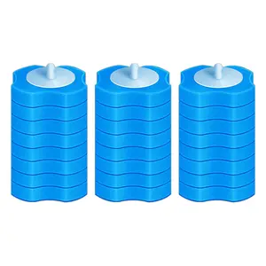 Disposable Toilet Brush Replacement Sponge Head, 24pcs No Dead Corner Toilet Brush Head for Home Apartment College Dorm, Toilet Cleaning System, Bathroom Brush Cleaner