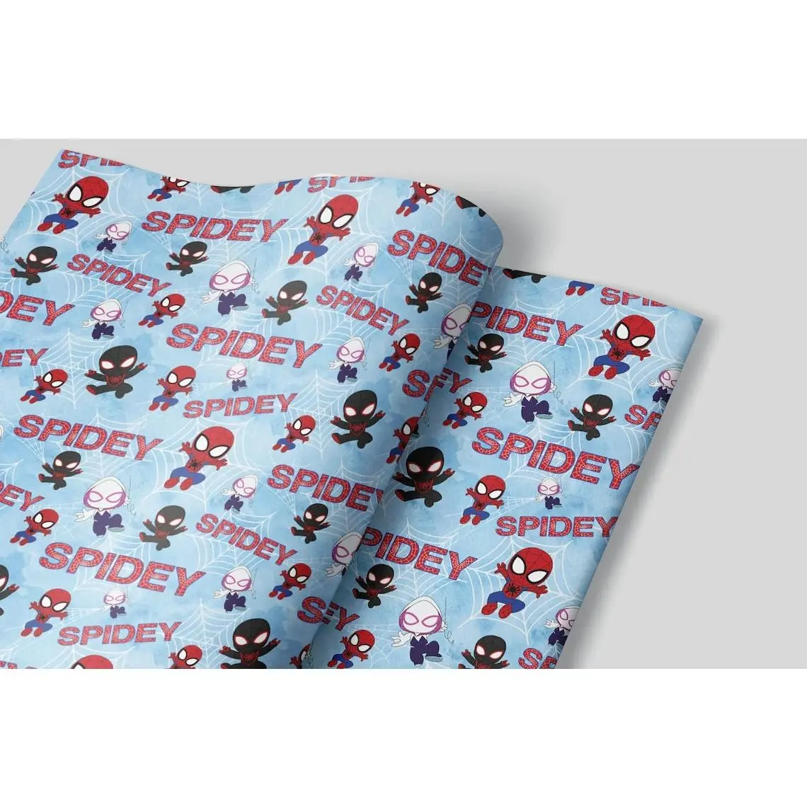 Wrapping Paper Sheets - Peter Parker Gwen Stacey Ghost Wrapping Paper Christmas Gift Wrap Holiday Paper Snow Winter Gift Wrap Vintage Style Paper Christmas Wrap Paper