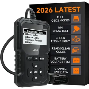 OBD2 Scanner, V410  Scanner Diagnostic Tool: Engine Fault Code Reader Scan Tool with Live Data/Freeze Frame for  OBDII  After 1996,Black