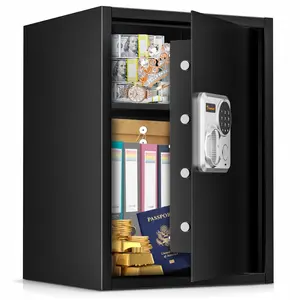 Bonsaii Safe for Home,0.18-1.20 Cubic Feet Security Safe with Fireproof Bag,Digital Keypad and Key,Large Safe for Documents&Cash&Jewelry