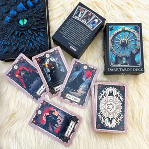 Unique Dark Gothic Tarot Deck, Tarot Cards for Beginners, Dark Fantasy Style Deck, Witch Divination Tool, Fortune Telling Tarot Learning Decks