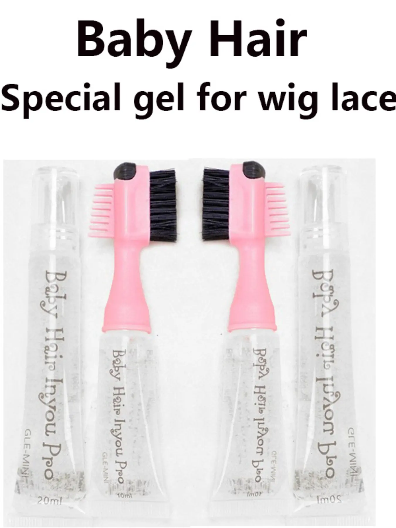 Edge Control Hair Gel Edge Brush Refillable Pocket Size Baby Hair Brush Kit Perfect Performance Long Lasting No White Residue Care