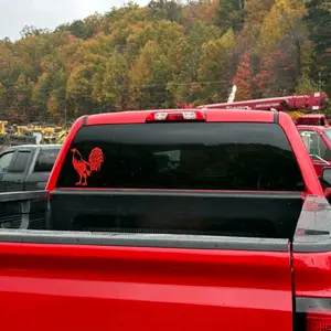 Grey Gamefowl Decal #2 for Cars or Trucks - Original Design with No Additional Features or Text car stickers