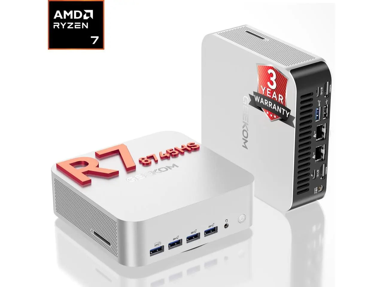 GEEKOM Mini PC A8 MAX AMD Ryzen 7 8745HS 16GB DDR5 1TB SSD AMD Radeon 780M Windows 11 Pro GEEKOM Mini PC A8 MAX AMD Ryzen 7 8745HS 16GB DDR5 1TB SSD AMD Radeon 780M Windows 11 Pro
