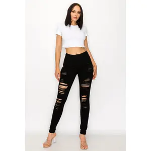 Maggie - Destructed High Rise Skinny