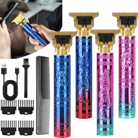 Men's Professional Cordless Hair Clipper & Trimmer USB Rechargeable Beard Trimmer for Head & Facial Grooming Best gift for her