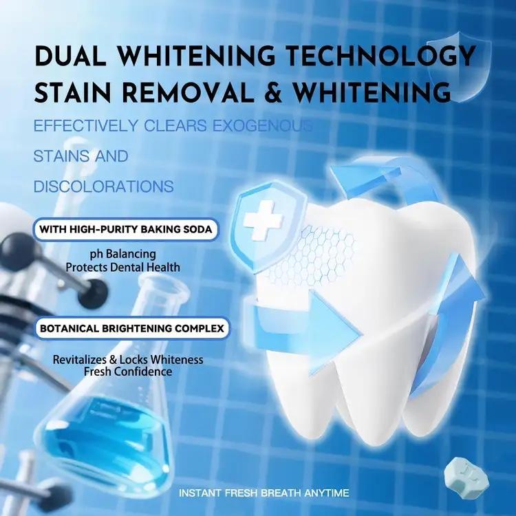 Probiotic Solid Toothpaste contains pearl powder, cleanses the mouth, whitens teeth, and provides long-lasting fresh breath.  Convenient for travel and everyday use. Fluoride-free and environmentally friendly.