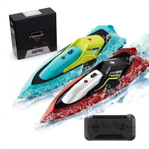 S5 Remote Control Boat 2.4GHz 20MPH High Speed Racing Boat Rechargeable Battery Low Battery Alarm Gift for Boys and Girls Swimming Pool Lake Toys