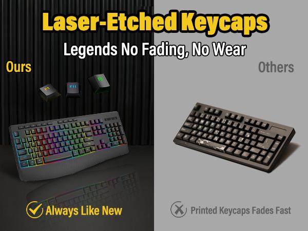 E-YOOSO Tri-Mode Wireless Mechanical Feel Keyboard - 104 Keys Full-Size Silent Quiet Keys - 8 RGB Backlit - BT5.0/2.4G/Wired - Ergonomic Palm Rest for Windows, Mac, Laptop, PS5, Xbox E-YOOSO Tri-Mode Wireless Mechanical Feel Keyboard - 104 Keys Full-Size Silent Quiet Keys - 8 RGB Backlit - BT5.0/2.4G/Wired - Ergonomic Palm Rest for Windows, Mac, Laptop, PS5, Xbox