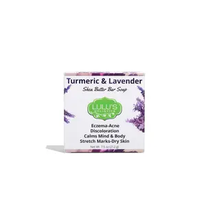 Turmeric & Lavender Shea Butter Bar Soap for Calmer, Clearer, and Protected Skin Hydrating Daily