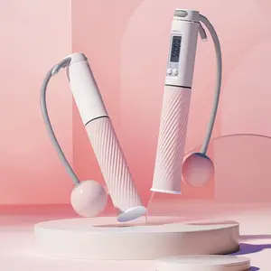 This jump rope Adjustable length, tangle-free steel cable, non-slip handles & digital counter.