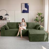 Green-Right Facing Chaise