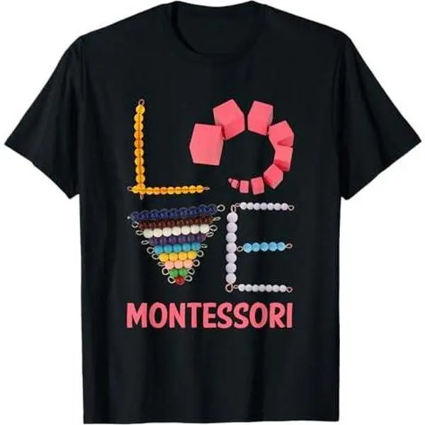 Love Montessori Education Math Teacher T-Shirt