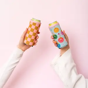 Holiday Reversible Slim Can Coolers