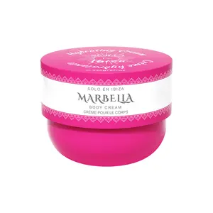 Solo En Ibiza Marbella Body Cream 8oz Pitaya Lychee Jasmine Vanilla Scent Lightweight Fast Absorbing Vegan Cruelty Free Daily Moisturizing Long Lasting Fragrance