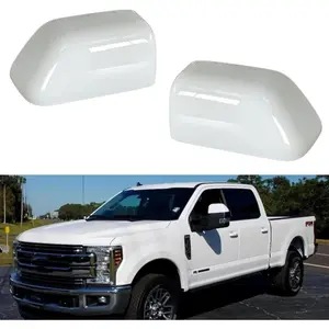 Oxford White Mirror Cover Caps for 2008-2024 Ford F250 F350 F450, Super Duty Towing Truck Accessories (17-22 Super Duty Oxford White)
