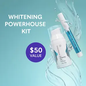 Smileactives - Teeth Whitening Kit, Toothpaste Whitening Gel + Vanilla Mint Teeth Whitener Pen with Hydrogen Peroxide, Tooth Stain Remover for White Teeth, Removes Coffee and Tea Stains, 30 Day Kit