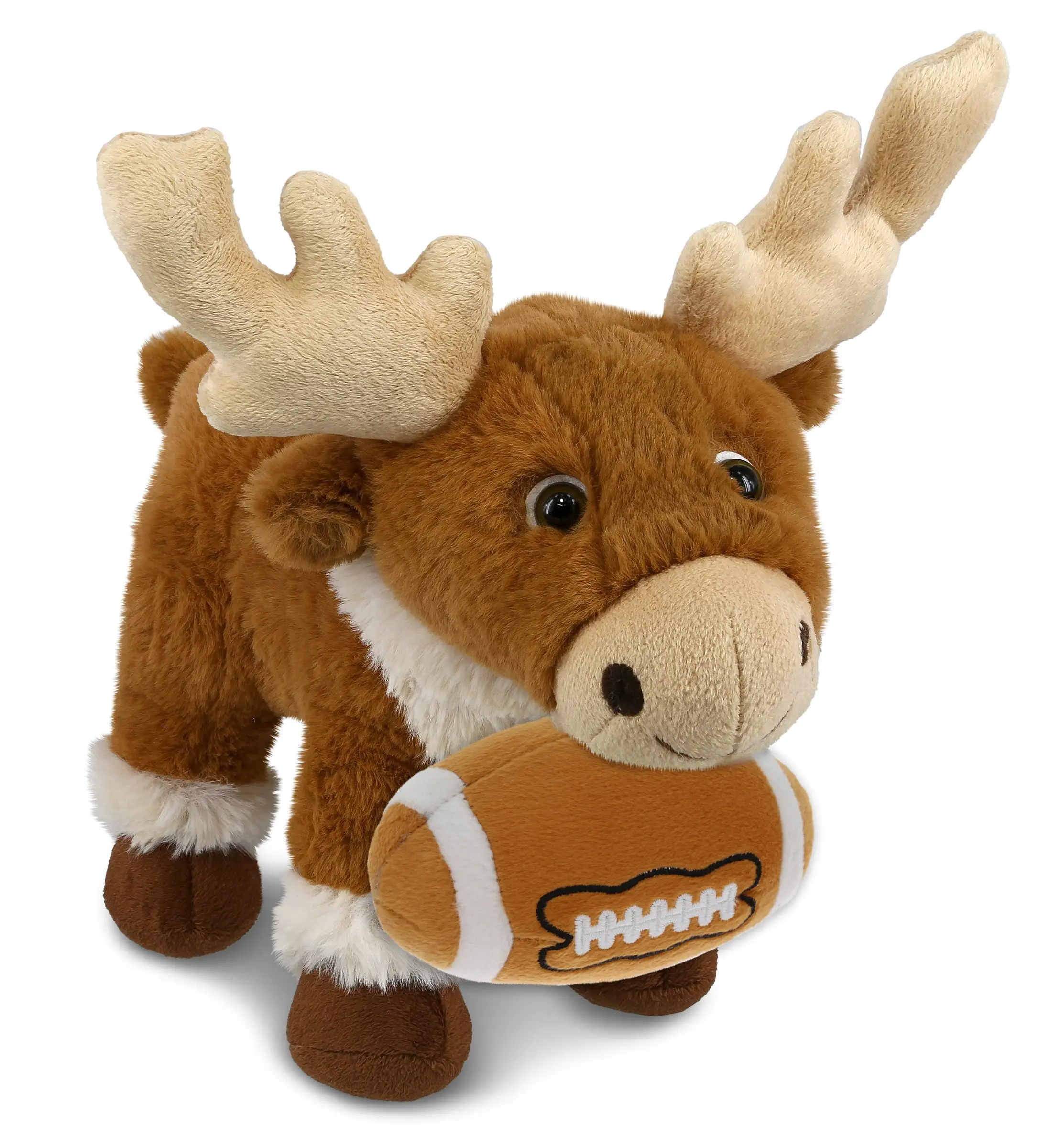 SUPER-SOFT PLUSH - STANDING REINDEER 11" WITH FOOTBALL PLUSH