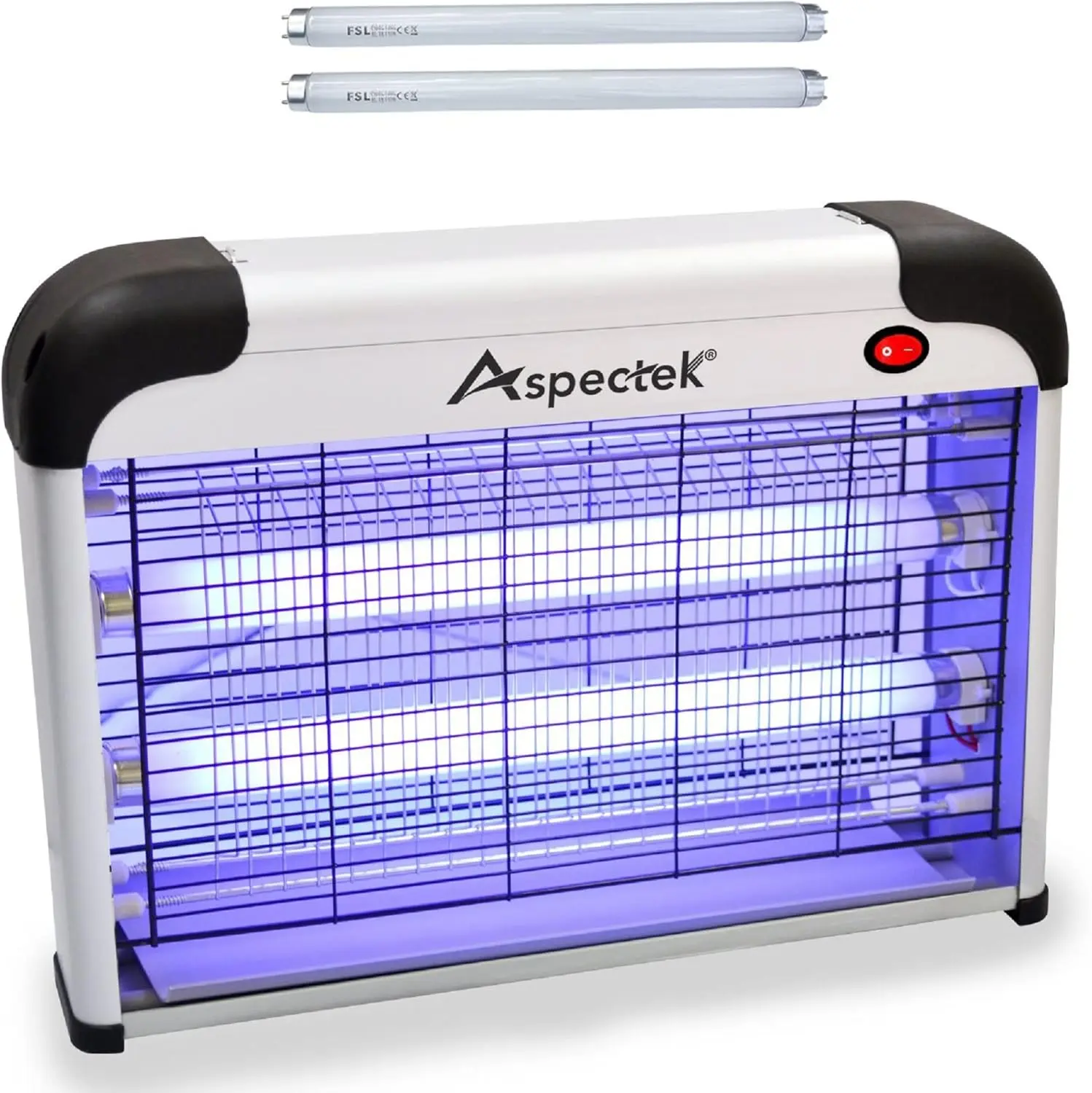 Aspectek 20W Indoor Bug Zapper, Includes 2 Replacement Bulbs, Mosquito Zapper, Insect Zapper, Bug Lamp Zapper
