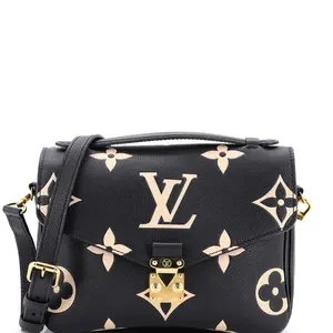 Pre-owned Louis Vuitton material Messenger Bags Pochette Metis Bicolor Monogram Empreinte Giant by Rebag