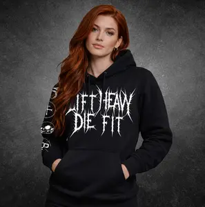 Lift Heavy Die Fit Discipline Is Everything Heavy Weight Pull Over Unisex Hoodie