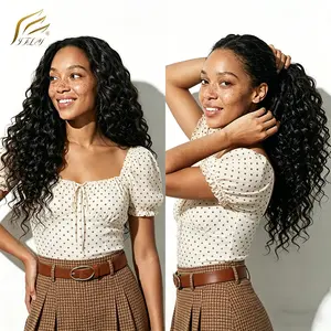 20" to 28" Inch Deep Wave Lace Front Wigs Human Hair 13x4 HD Transparent Deep Wave Lace Front Wigs for Women 200% Density Curly Lace Front Wig Pre Plcked Deep Wave Wigs with Baby Hair