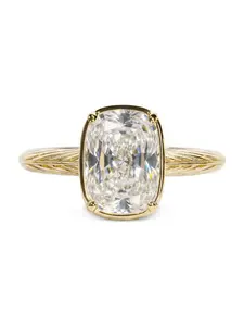 Sterling Silver Mini Elongated Cushion Ring