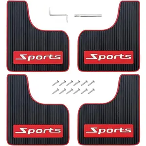 Universal  Mud Flaps, Rubber Mudguard Soft No  Front and Rear Fender Splash Guards Mud Flaps for  (4Pcs)