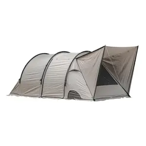 Spacious 5-8 Person Double-Room Camping Tent - Waterproof, Four-Season, Portable Outdoor Tunnel Shelter