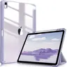 Fintie Hybrid Slim Hard Tablet Cover for 13-inch iPad Air (M4-M3-M2 Chip) - Transparent Back, Pencil Holder, Lightweight Durable Smart Tablet Accessory, Easy Clip-on Magnetic Wake Protective Case