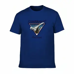 ROYAL Men's Printed T-Shirt |Supersonic Jet Blue Triangle| Breathable Cotton Summer Top | Ideal Gift For Men