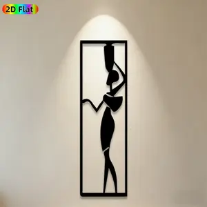 1pc Dancing Figure Metal Wall Art,Dynamic Dancing Figure Statue Mural, Ideal Gift for New Year, Easter, Dance & Modern Art Enthusiasts,  Metal Wall Decor , Perfect for Living Room Wall & Garden Fence, Artistic Home Decor for Dance Enthusiasts