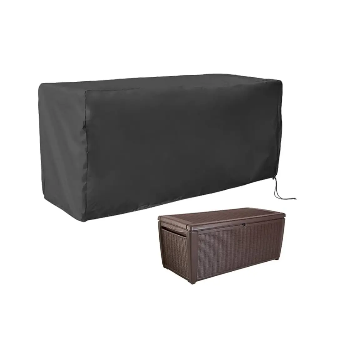 1pc Outdoor Weather Deck Box Cover, Durable Patio Box Cover, Outdoor Large Deck Cover, Outdoor Storage Box Cover, Furniture Protector, Replacement Cover, 2 Sizes Available.