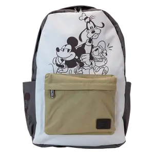 Mickey & Friends Canvas Nylon Full-Size Backpack