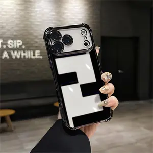 THIS Edgy Geometric iPhone Case Hits Different  For iphone 17 16 15 14 13 12 PlusPro Max Flaunt Mobile Phone Case Soft Silicon TPdrop Drop Protection  ProtectorVintage unique Fashion Trend Anti-scratch Stylish Smart phone Q102