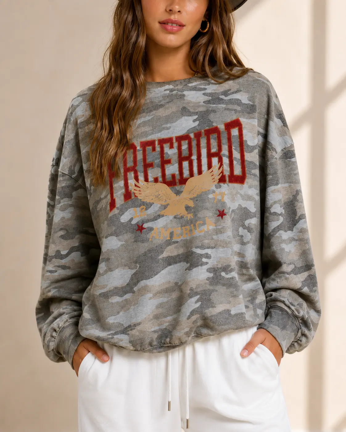 🦅 Freebird Oversized Long Sleeve Top